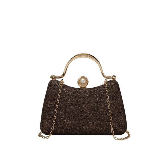 Glitter Evening Bag Shiny Chain Strap Clutch Purses mal Tail C :O - Picture 1 of 6